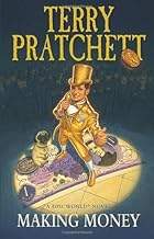 Dark blue background. A gold-suited man with a top hat gestures forward, standing on a purple & g...
